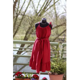 Double gauze/muslin bordeaux