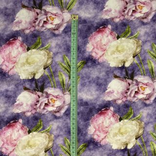 Viscose Artistic flowers design C digital print