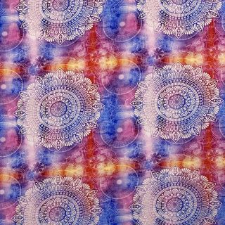 Viscose Mandalas and more design C digital print