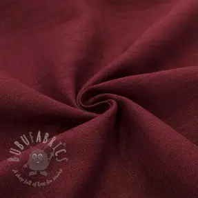 Linen enzyme washed bordeaux