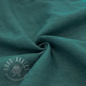 Linen enzyme washed dark cyan