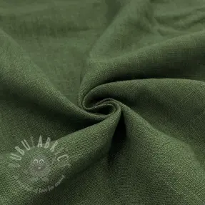 Linen enzyme washed forest green