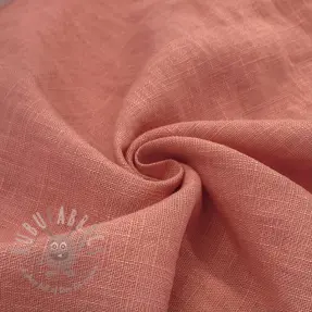 Linen enzyme washed old rose