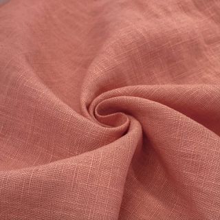 Linen enzyme washed old rose