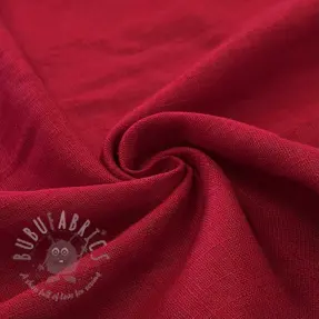 Linen enzyme washed dark red