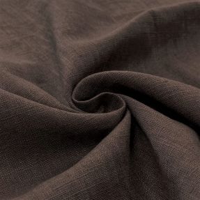 Linen enzyme washed dark brown