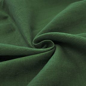 Linen enzyme washed dark green