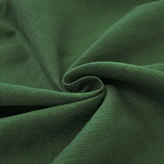 Linen enzyme washed dark green