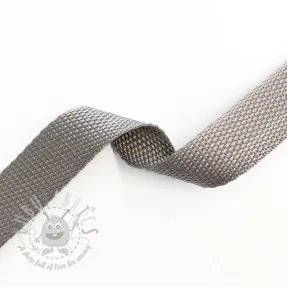 Webbing 2,5 cm light grey