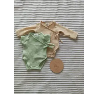 Double gauze/muslin mint ORGANIC