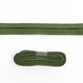 Bias binding cotton - 3 m olive green