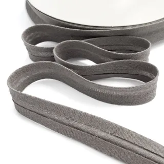 Bias binding double gauze warm grey