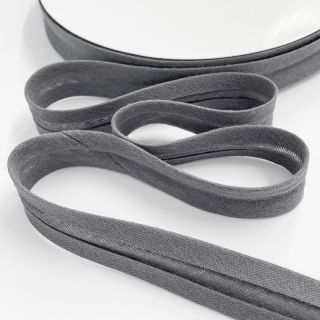 Bias binding double gauze middle grey