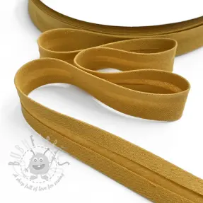 Bias binding double gauze ochre