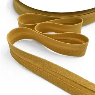 Bias binding double gauze ochre