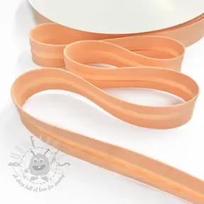 Bias binding double gauze peach