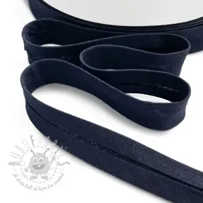 Bias binding double gauze dark marine