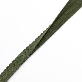 Bias binding elastic 12 mm LUXURY camo green