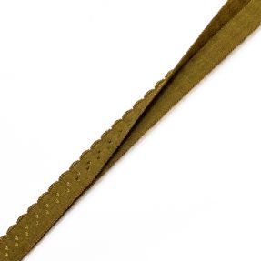 Bias binding elastic 12 mm LUXURY golden brown