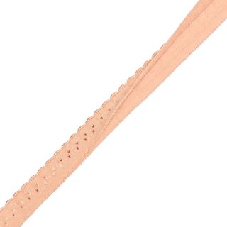 Bias binding elastic 12 mm LUXURY salmon