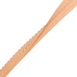 Bias binding elastic 12 mm LUXURY peach