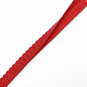Bias binding elastic 12 mm LUXURY red