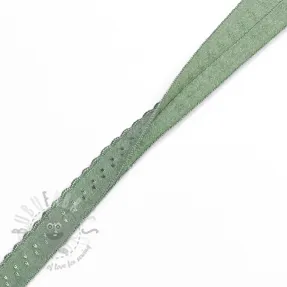 Bias binding elastic 12 mm LUXURY old green