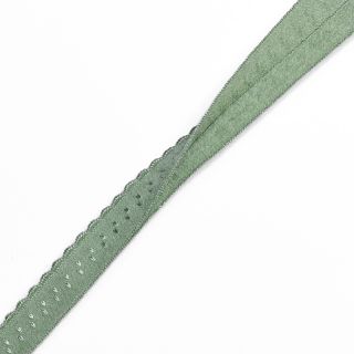 Bias binding elastic 12 mm LUXURY old green