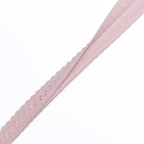 Bias binding elastic 12 mm LUXURY old pink
