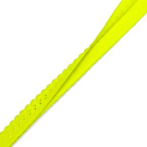 Bias binding elastic 12 mm LUXURY neon yellow