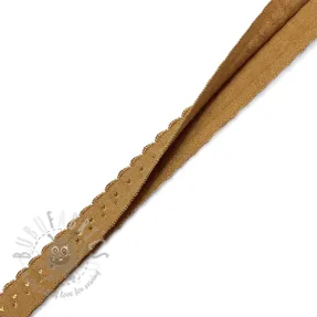 Bias binding elastic 12 mm LUXURY cognac