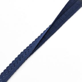 Bias binding elastic 12 mm LUXURY dark blue