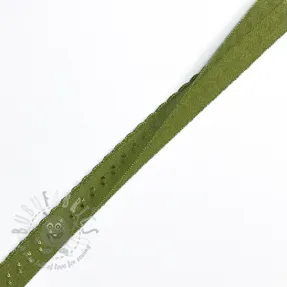 Bias binding elastic 12 mm LUXURY army