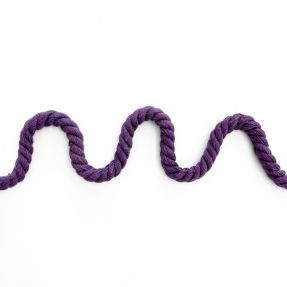 Cotton cord 8 mm purple