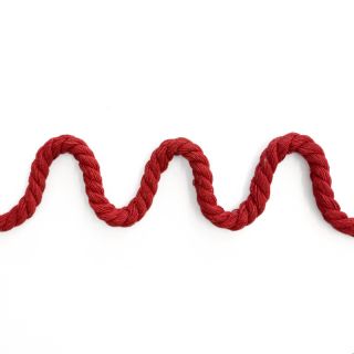 Cotton cord 8 mm red