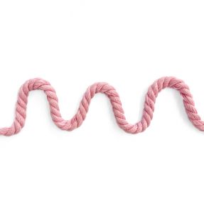 Cotton cord 8 mm pink