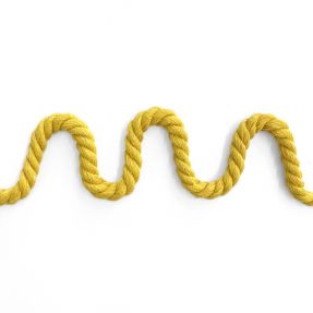 Cotton cord 8 mm yellow