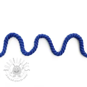 Cotton cord 8 mm cobalt