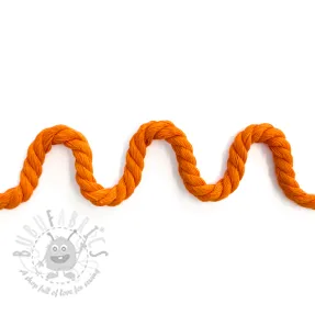 Cotton cord 8 mm orange