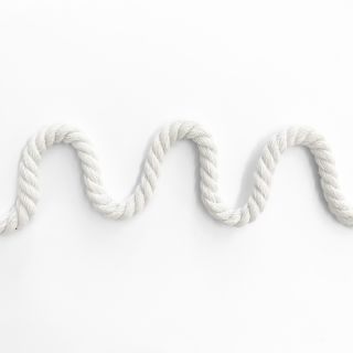 Cotton cord 8 mm white