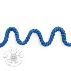 Cotton cord 8 mm dark aqua