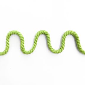 Cotton cord 8 mm lime