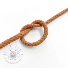 Cotton cord 5 mm caramel