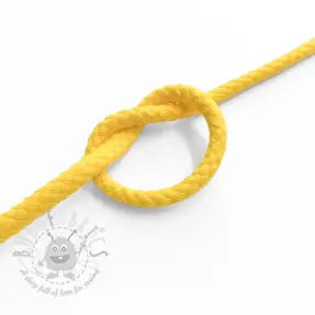 Cotton cord 5 mm lemon