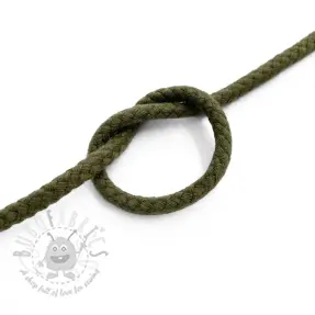 Cotton cord 5 mm camo green