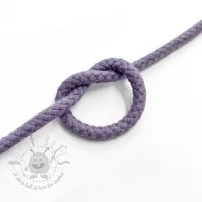 Cotton cord 5 mm lavender