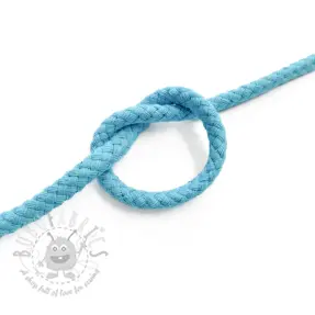 Cotton cord 5 mm ocean blue