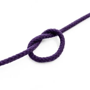 Cotton cord 5 mm purple