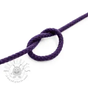 Cotton cord 5 mm purple