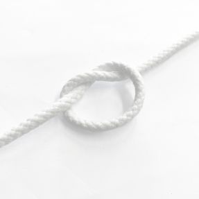 Cotton cord 5 mm white